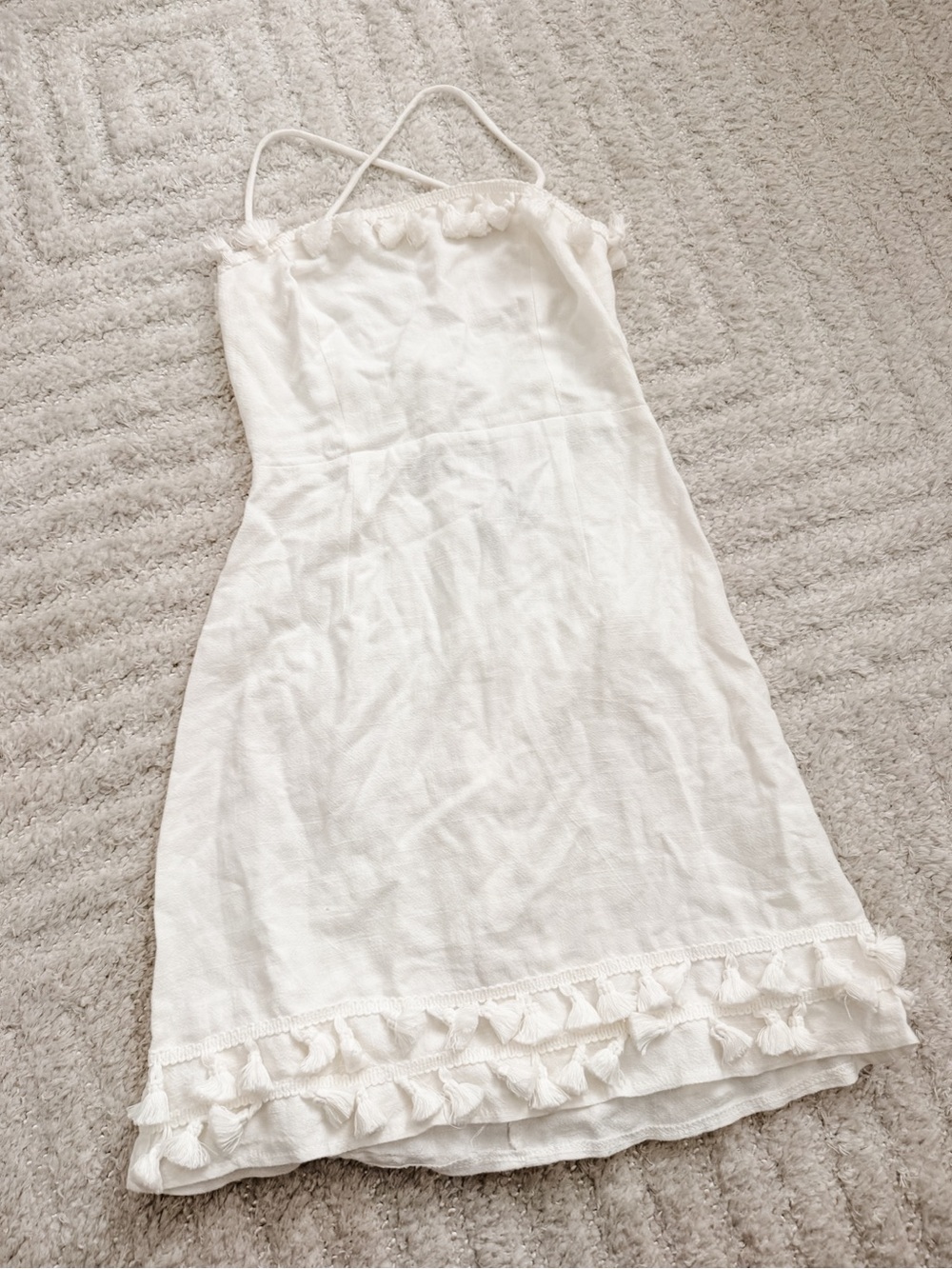 NWOT! Princess Polly Womens Fiorella Mini Dress Linen Blend Size 0 - Picture 5 of 6